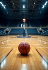 Basketbalové hřiště - samolepka na zeď samolepící