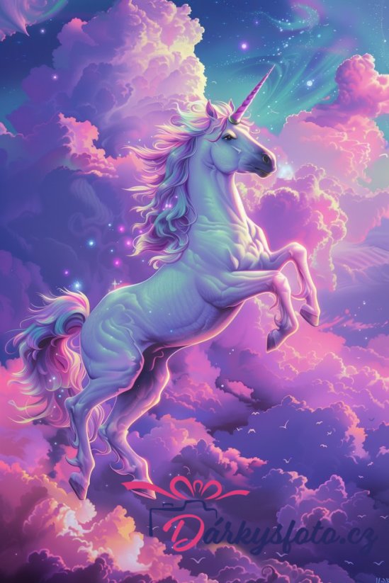 Unicorn - samolepka na zeď samolepící - Rozměr: Velký - 120x90 cm